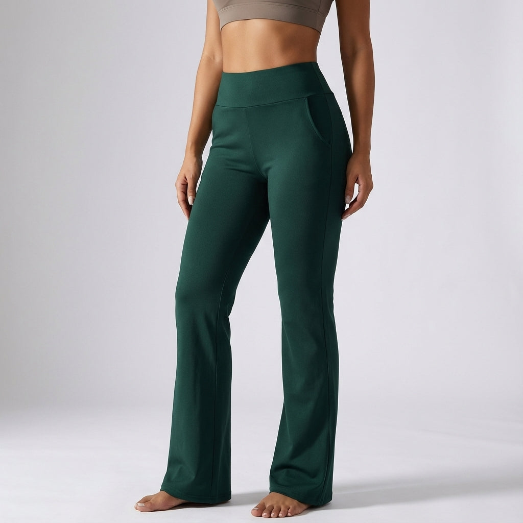 Francesca women's stretch fabric flared joggers, ideal for versatile active wear