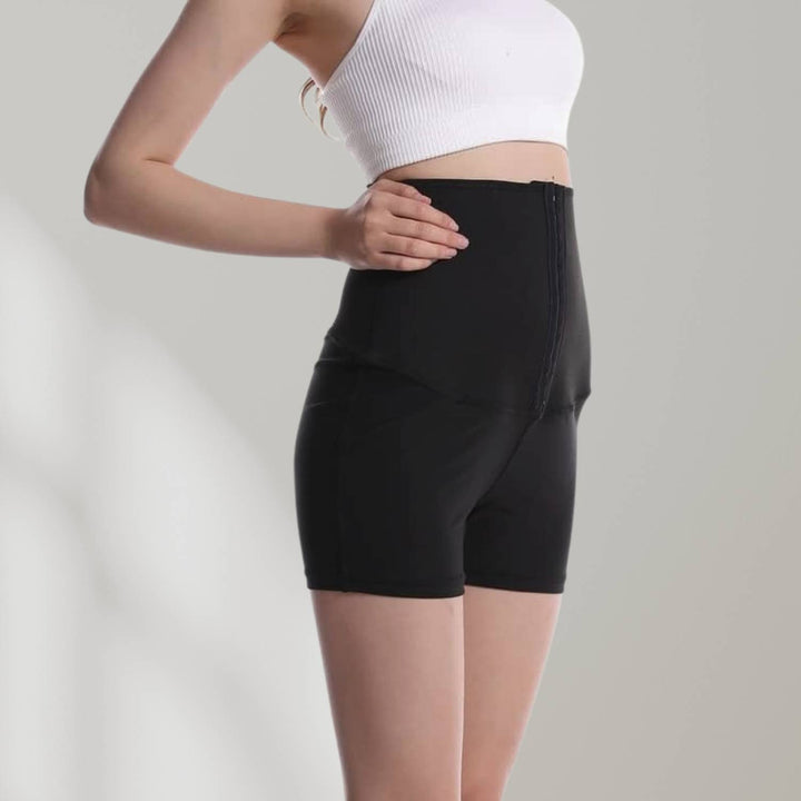 Women's fitness sauna pants with high waist and trainer band, perfect for yoga, running, and workouts.