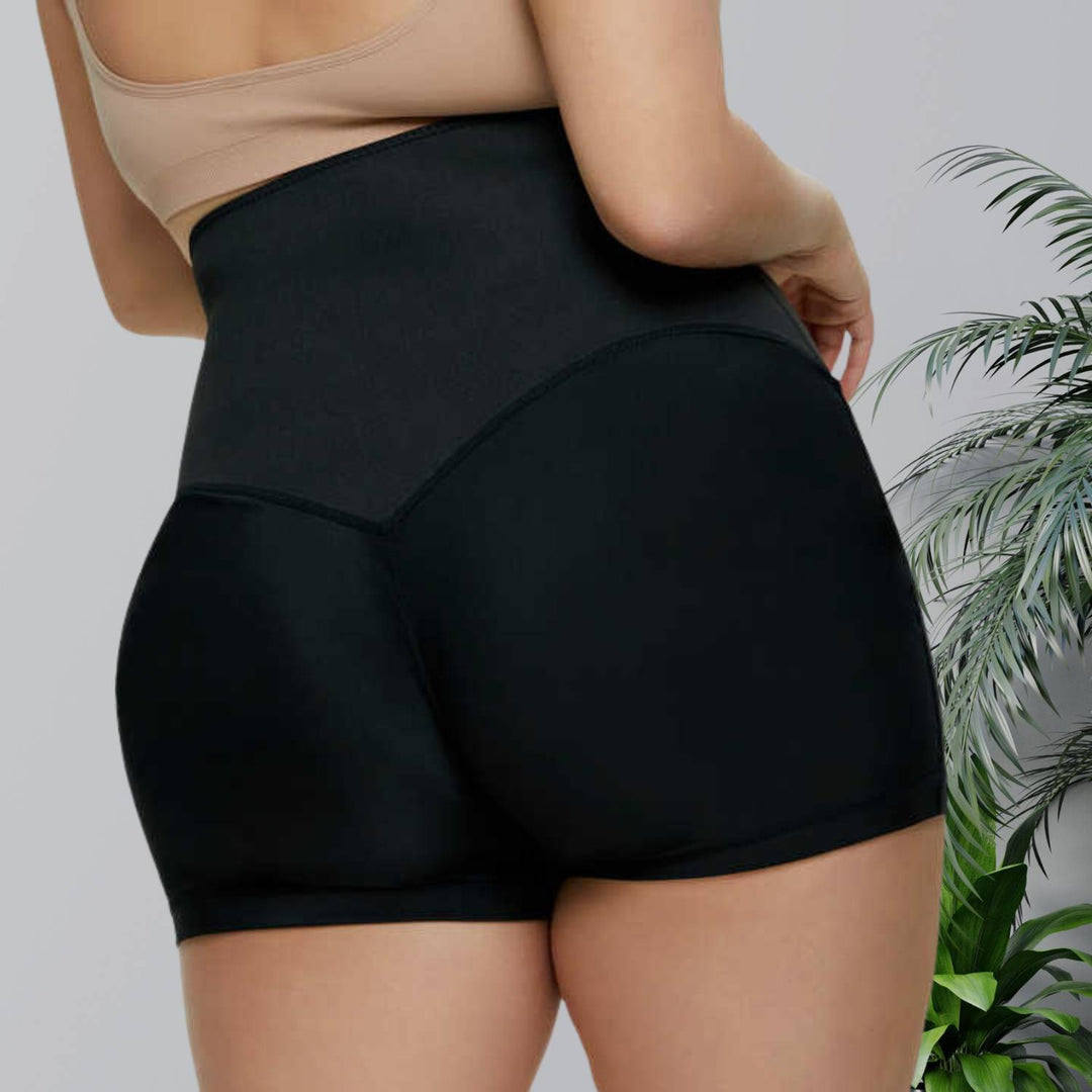Sauna effect women's sweatpants with high waist and waist trainer, ideal for intense fitness & exercise.