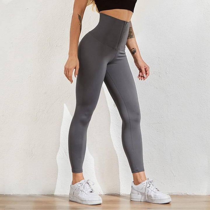 Women's high waist shaping corset leggings for a smooth, sculpted silhouette and active comfort.