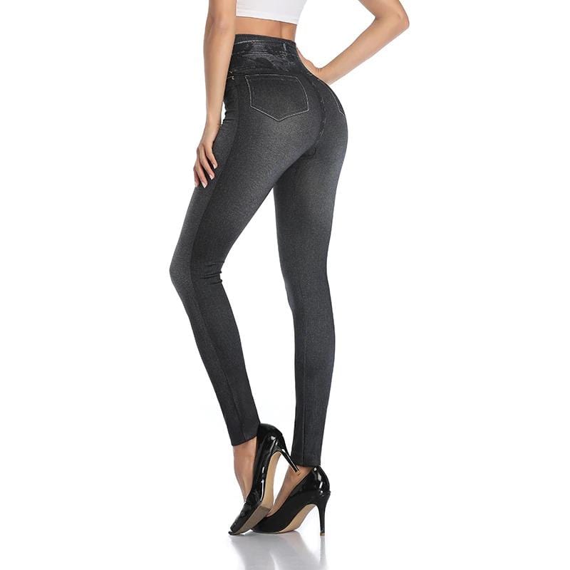 Soft, stretchy high-waist shaping jeans leggings for women's all-day comfort and casual style.