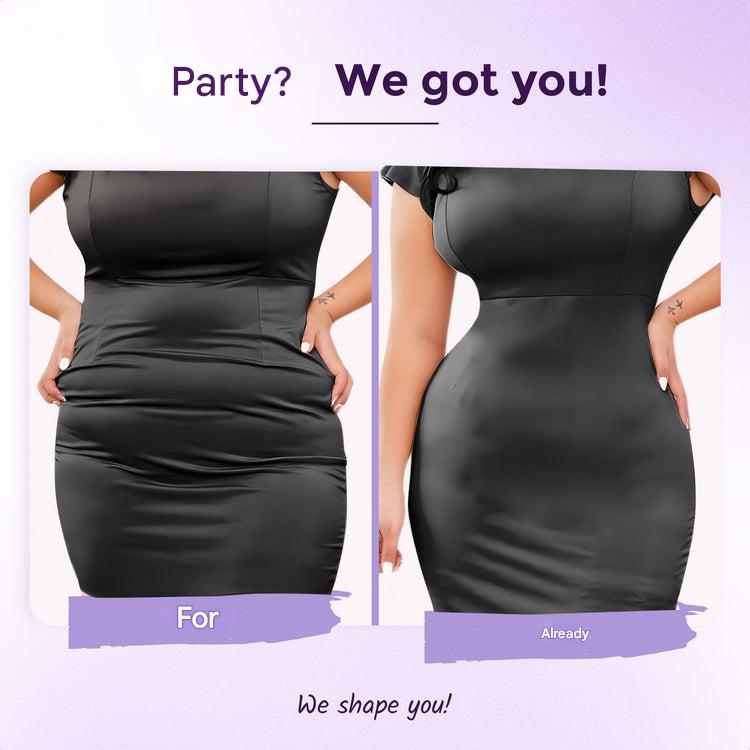 Soft women's seamless high waist thong. This comfortable body shaper creates a smooth, flattering silhouette.