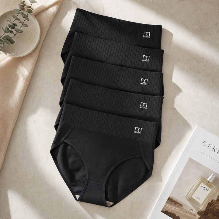 Seamless high-waist shaping underwear for women, 6-pack, invisible under clothes.