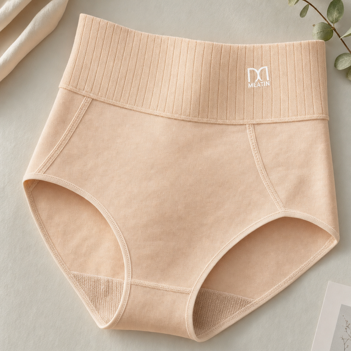 Women's body shaper high-waist underwear, 6-pack, offering smooth tummy control.