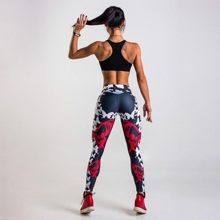 Sculpting women's high-waist leggings with tummy control, ideal for comfortable activewear & versatile everyday styling.