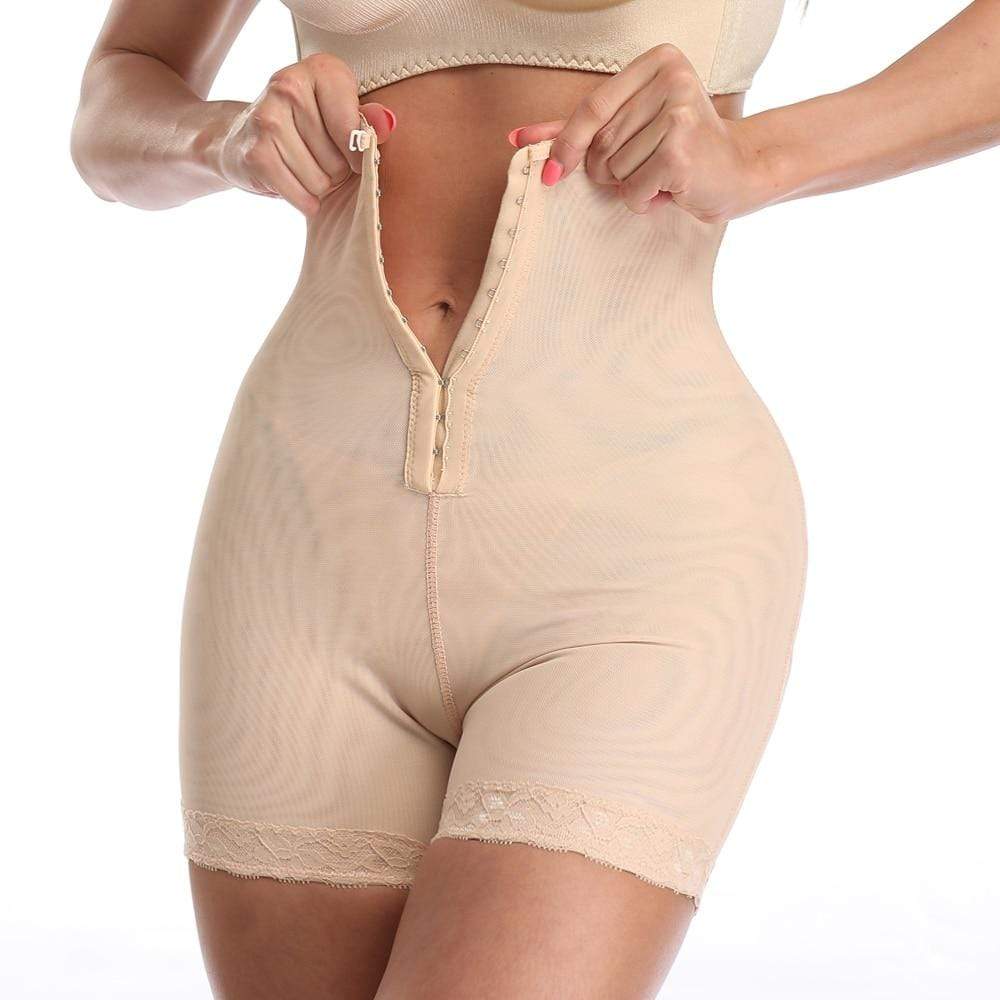 Women's high-waist tummy control shaping shorts, seamless for a smooth, invisible silhouette under clothes.