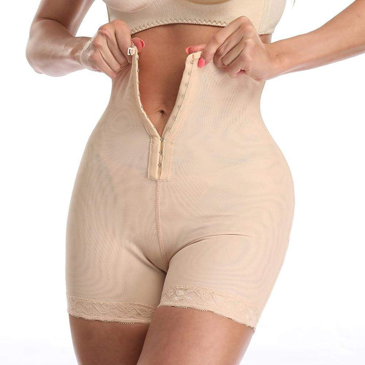 Women's high-waist tummy control shaping shorts, seamless for a smooth, invisible silhouette under clothes.