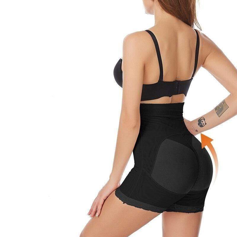 Comfortable women's seamless high-waist shaping shorts for tummy control and a smooth silhouette, perfect undergarment.