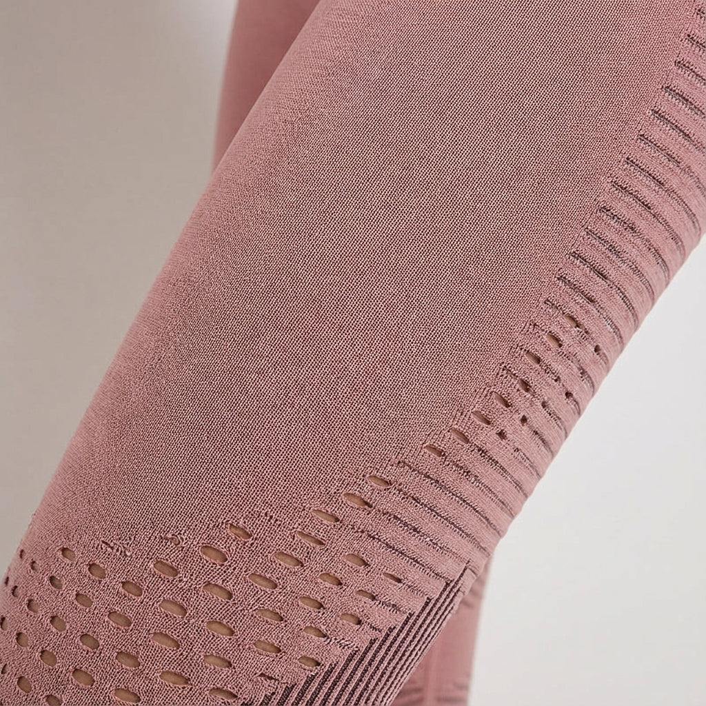 Black women's performance leggings, high-waisted stretchy activewear for fitness