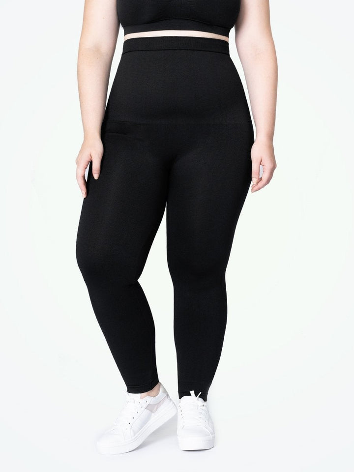 Women's high-waisted compression leggings for a smooth silhouette & comfortable shaping.