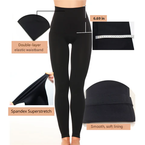 Secure-fit, opaque women's high-waisted shaping leggings with excellent tummy control & butt lift.