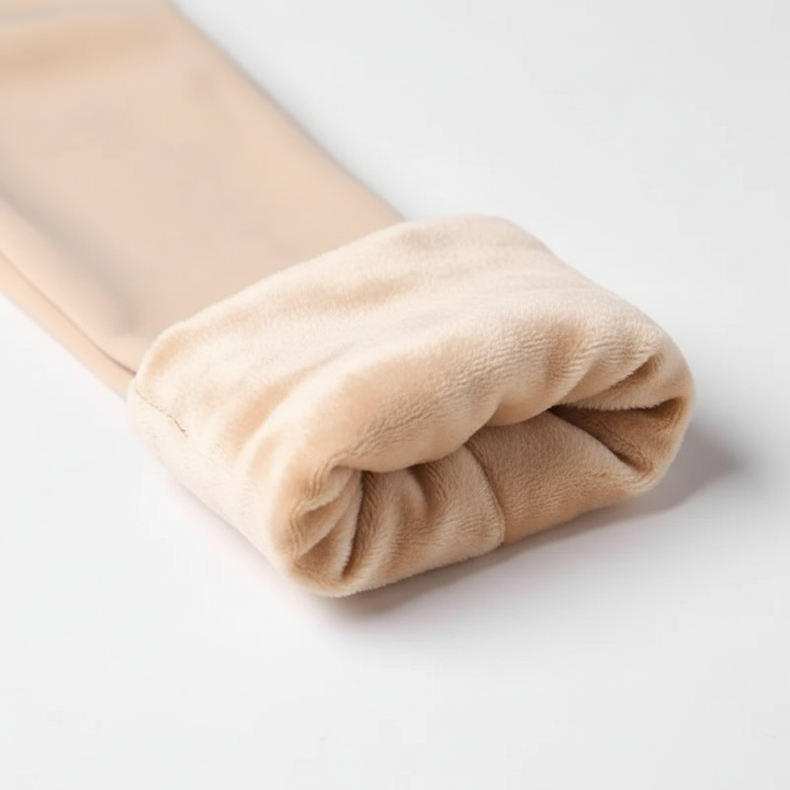 Bequeme Fließleggings Ilse, high-waisted velvet for women, great for winter comfort.