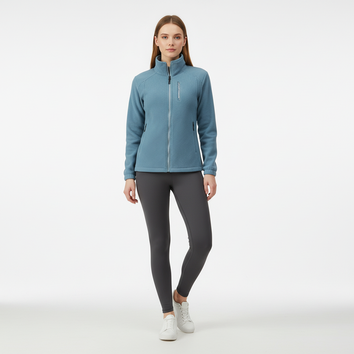 Sporty women's Ingrid fleece jacket, ideal winter coat, cozy and easy care activewear