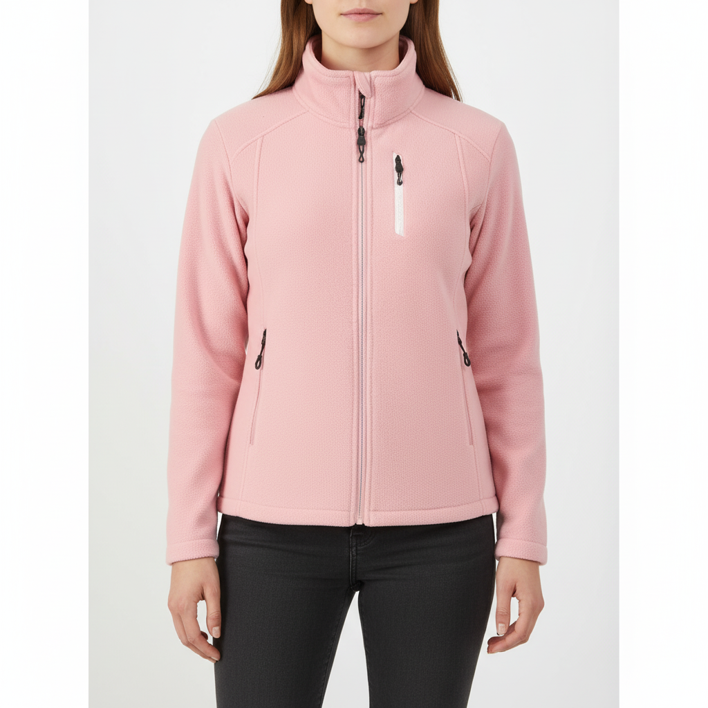 Easy care women's Ingrid zip jacket, thermal fleece for active use, durable and practical