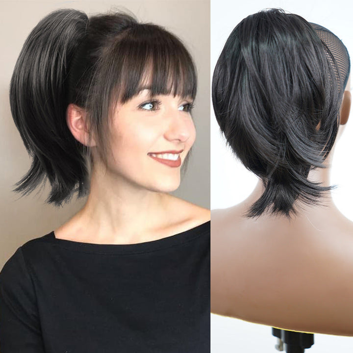 Heat-resistant synthetic hair extension. Women's TwistPop ponytail adds instant volume & style.