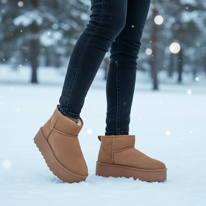 Women's insulated winter boots, Paulina, with cozy faux fur lining for warmth