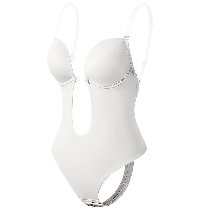 Boost confidence with this backless seamless women's bodysuit, offering invisible sculpting and a smooth finish.
