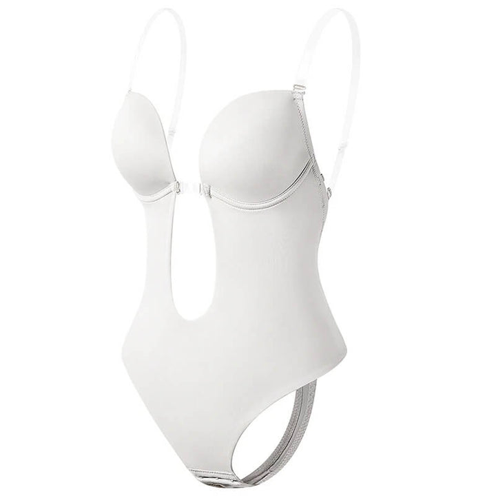 Boost confidence with this backless seamless women's bodysuit, offering invisible sculpting and a smooth finish.