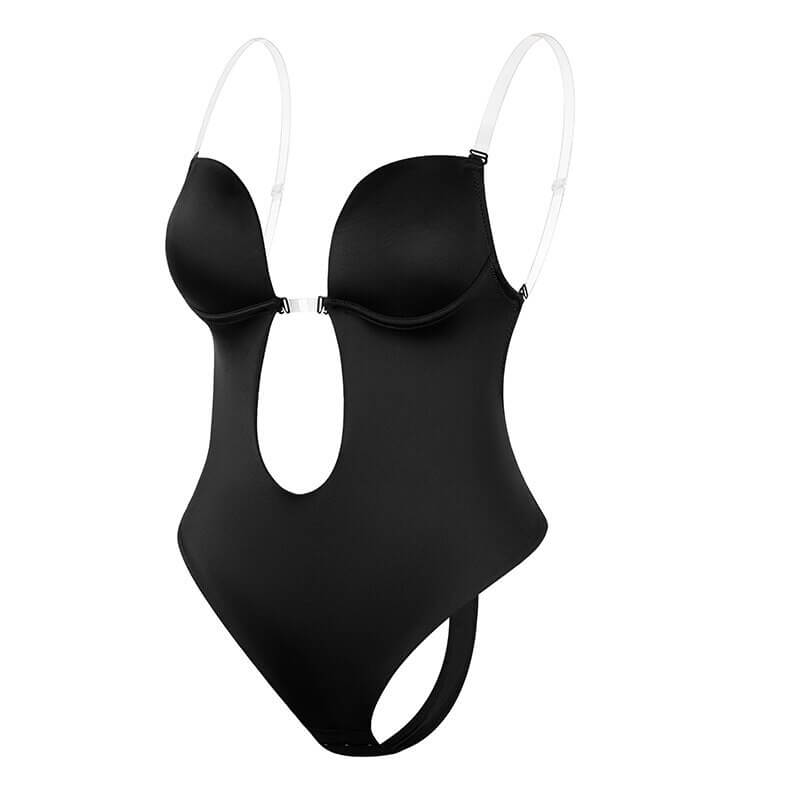 Versatile women's backless bodysuit shapewear, offering invisible support and a smooth, sculpted look.