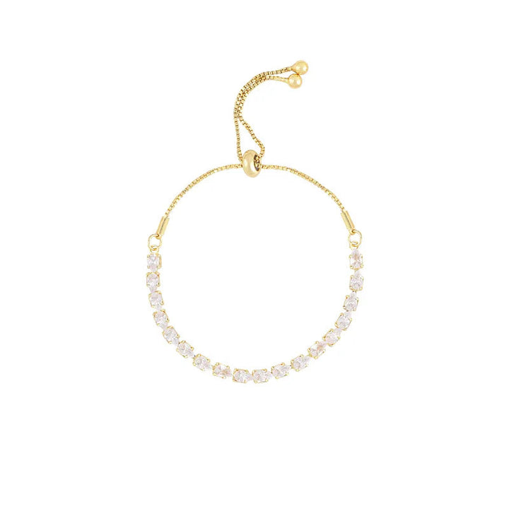 Delicate women's gold-plated Celtic bracelet, an elegant Irish jewelry piece. Perfect adjustable fashion gift.