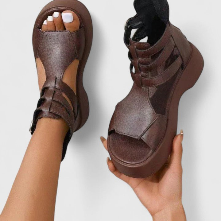 Women's Ivana multi-strap platform orthopedic sandals, ideal for improved posture, comfort & foot health.