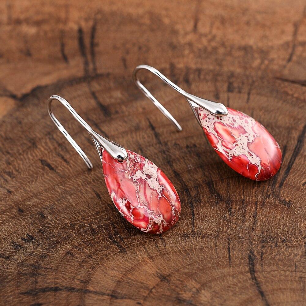Beautiful jasper gemstone earrings for women, spiritual healing jewelry, a perfect handmade gift idea