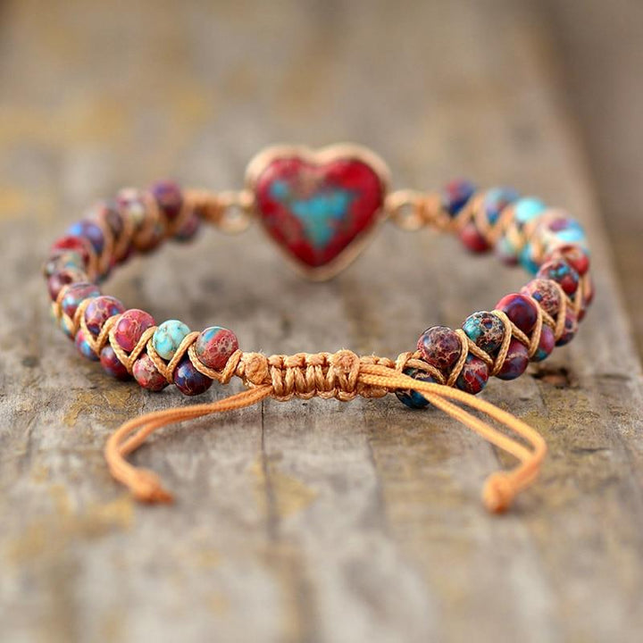 Handmade Jasper crystal bracelet, a thoughtful gift for women seeking healing & spiritual balance