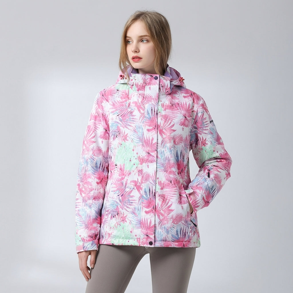 Athletic Kaylee women's ski jacket, insulated and hooded, for cold weather protection