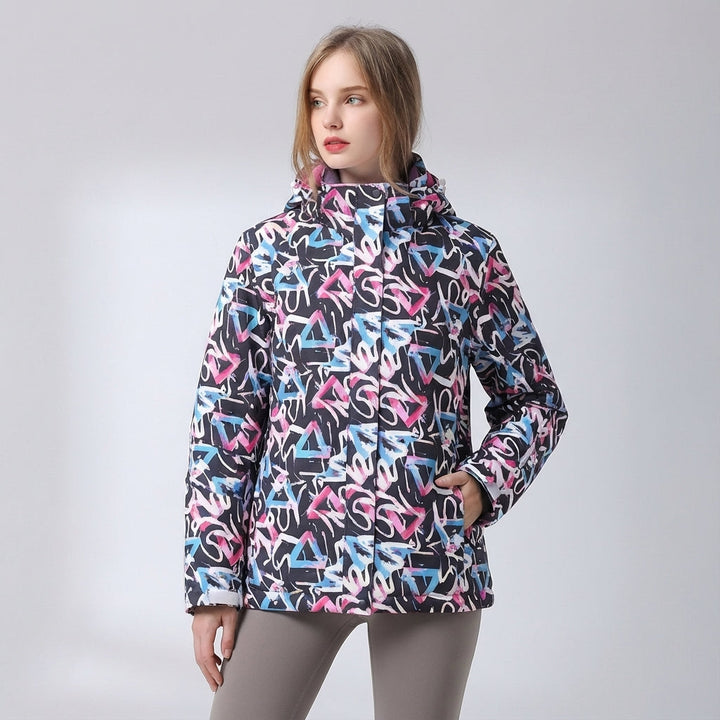 Women's warm winter outerwear: Kaylee ski jacket, hooded and insulated for comfort