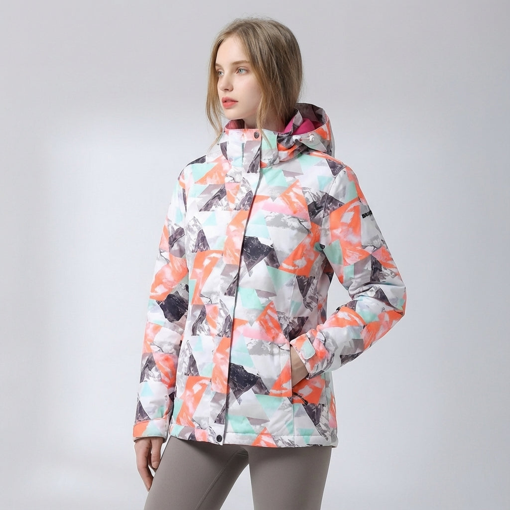 Kaylee women's hooded ski jacket, insulated, designed for maximum warmth in snow