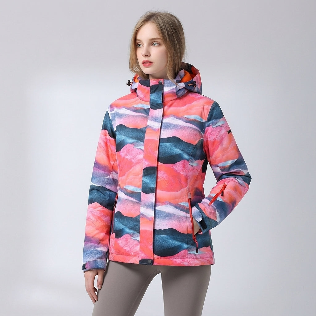 Insulated women's sports jacket, Kaylee, with hood, perfect for winter adventures