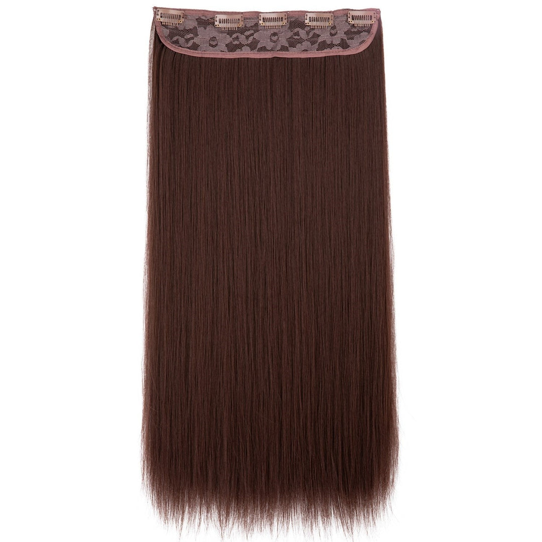 Black clip-in extensions, keratin treated. Instant hair volume & length for women.