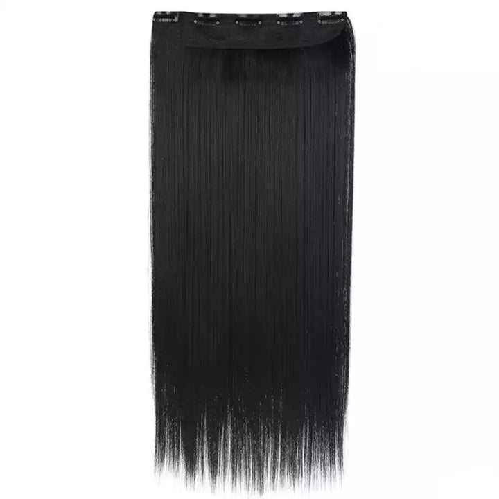 Premium Keratin Clip-in Human Hair Extensions. Enhances length & volume.