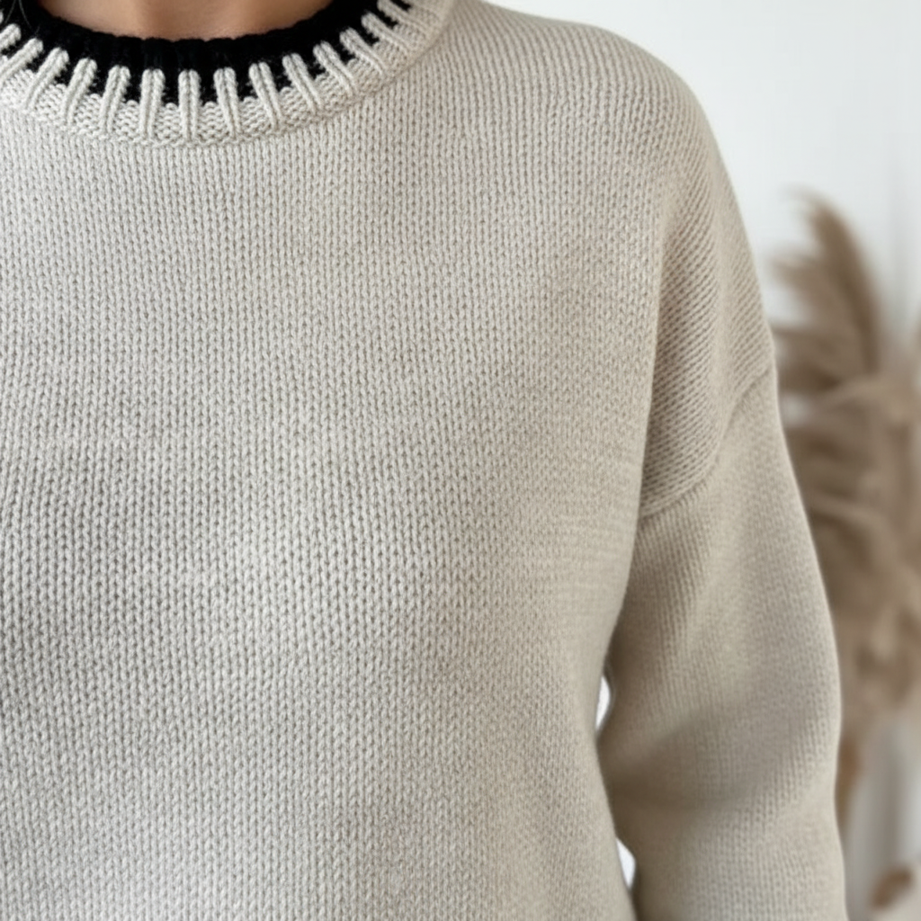Casual chic women's knit loungewear set, perfect for relaxing