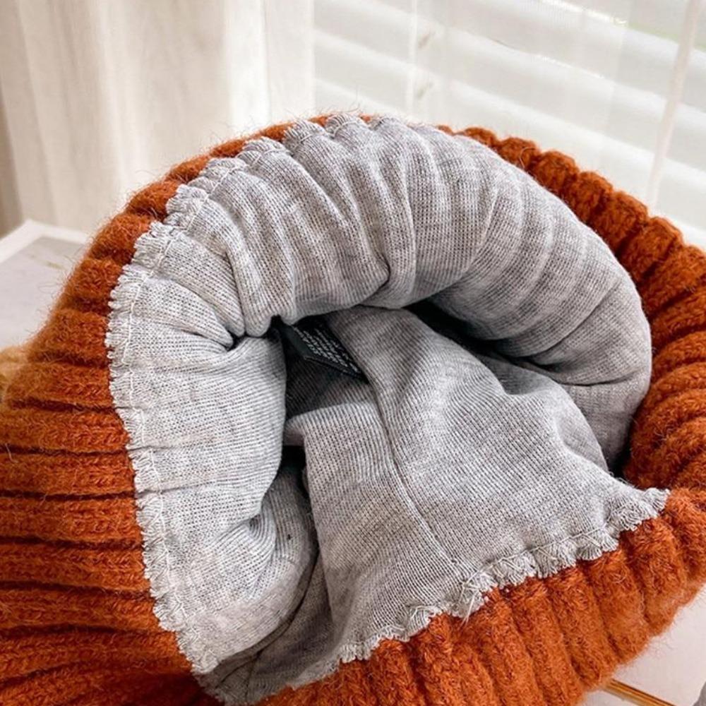 Comfortable women's cat ear winter beanie, finely knitted, essential cold weather headwear