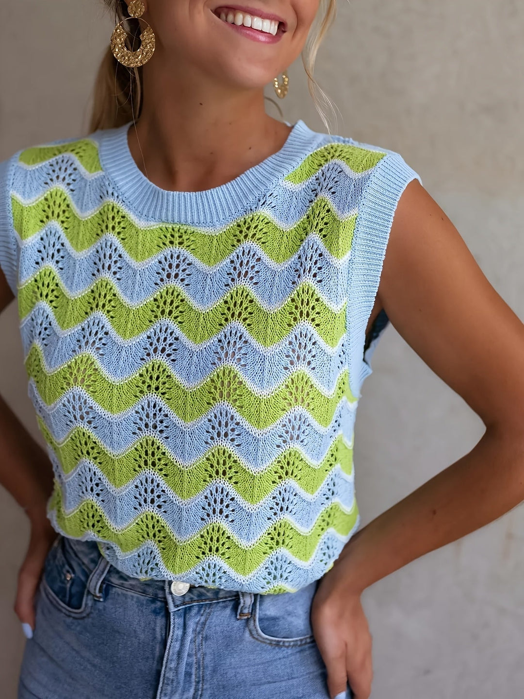 Women's Knitted Sleeveless Summer Top