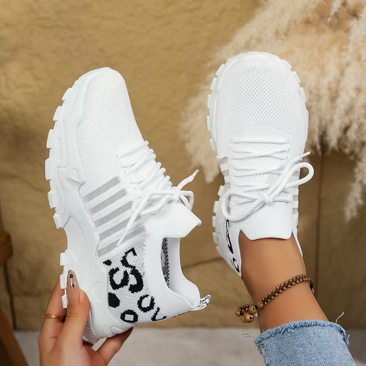 Women's versatile orthopedic lace-up sneakers, perfect for daily wear, walking, and foot support.