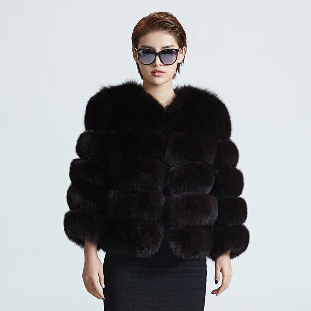 Women's Lana plush warm winter coat. Stylish short outerwear perfect for cold weather and cozy fashion.