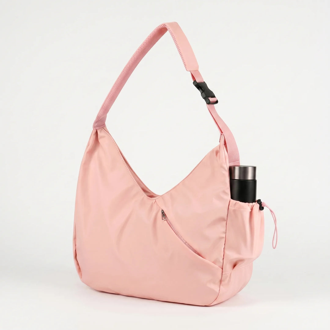 Women's large yoga mat bag & fitness tote. Durable gym carryall with convenient straps for your mat.