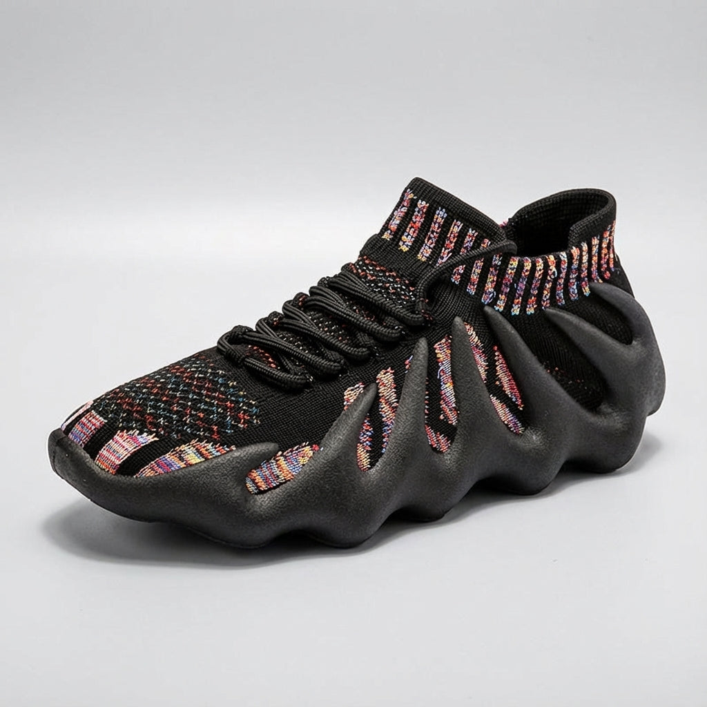 Pair of women's lightweight breathable sneakers for running and daily wear