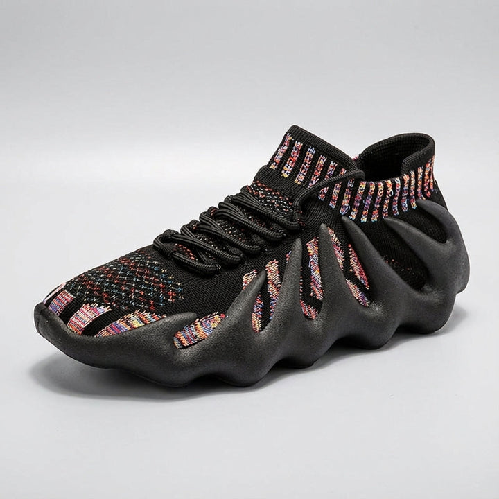 Pair of women's lightweight breathable sneakers for running and daily wear