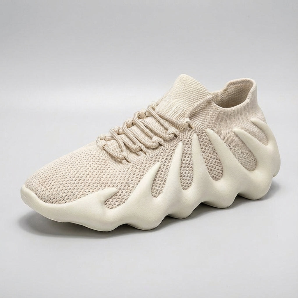 Comfortable women's walking shoes featuring breathable mesh material
