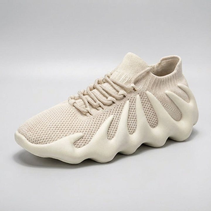 Comfortable women's walking shoes featuring breathable mesh material