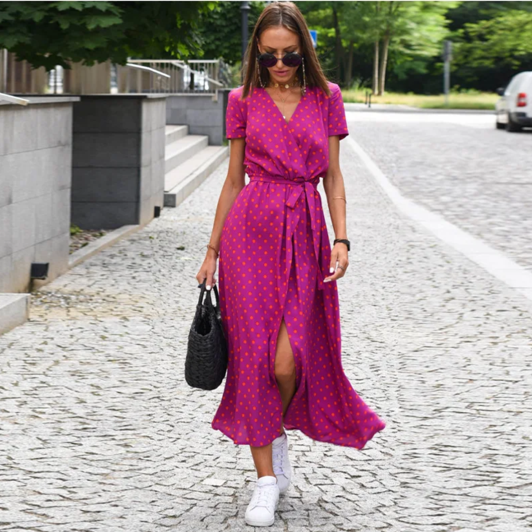 Stylish women's summer dress. Lightweight, comfortable, and versatile for everyday wear or holidays.