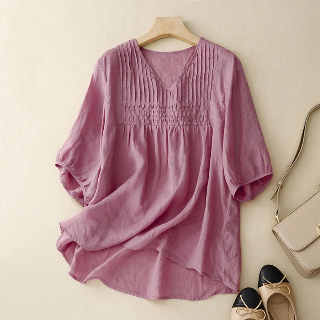 Comfortable women's lightweight long-sleeve casual shirt with breathable fabric for versatile everyday style.