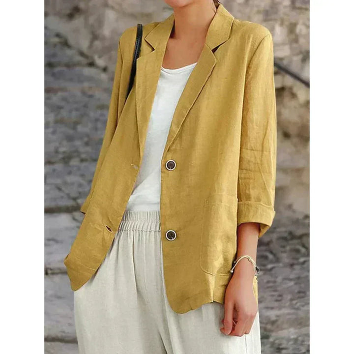 Women's lightweight button-up cardigan for effortless style. Perfect for casual wear, office, or travel. A versatile layering piece.