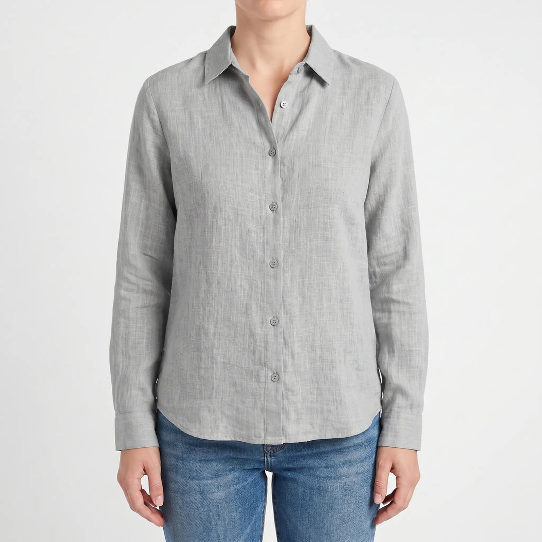 Stylish women's summer blouse, a comfortable & lightweight long-sleeve top for everyday wear.