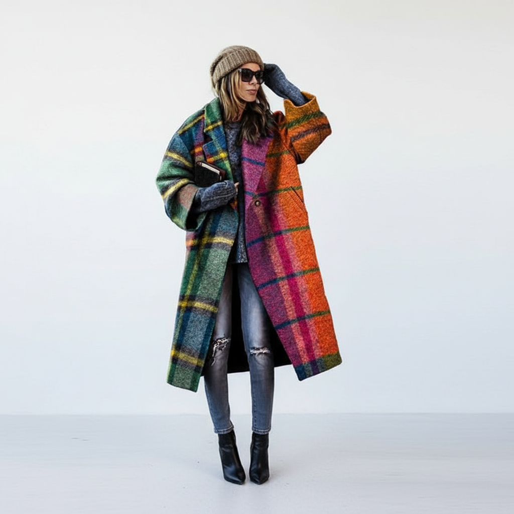 Comfortable women's cotton jacket for autumn, featuring practical pockets and a casual design.