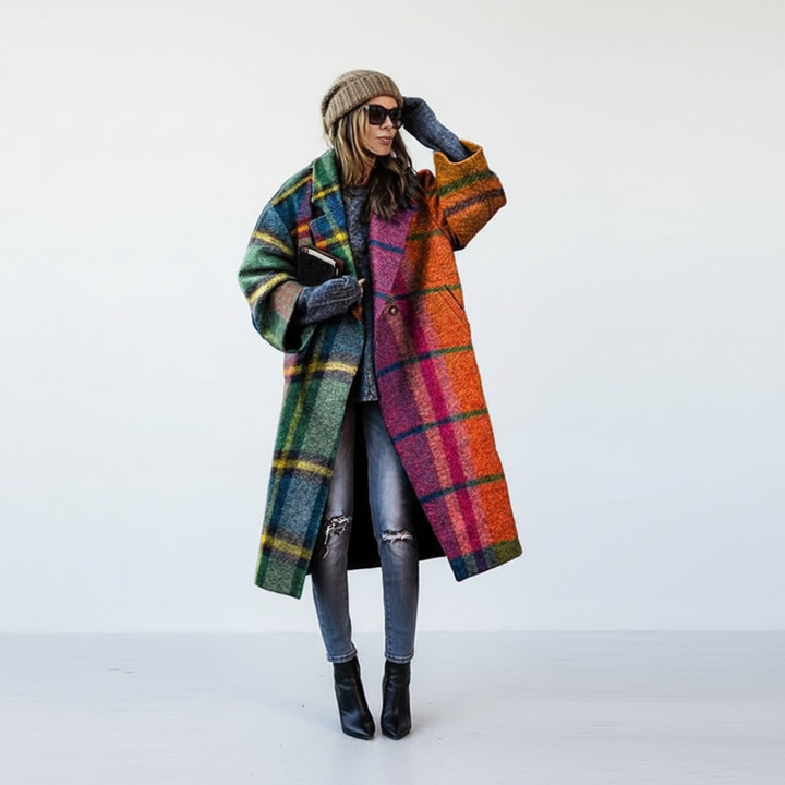 Comfortable women's cotton jacket for autumn, featuring practical pockets and a casual design.