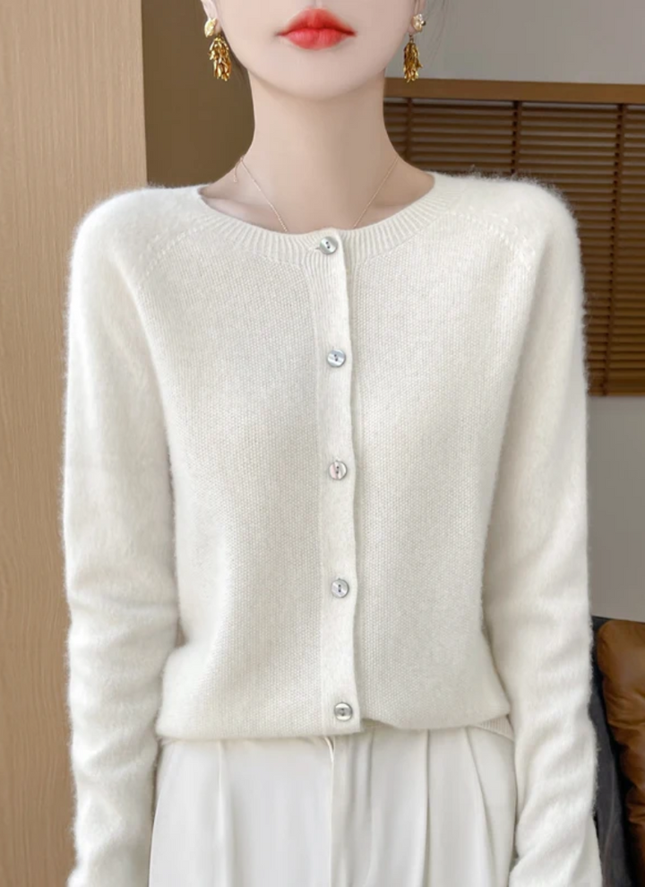 Casual chic women's long sleeve cardigan. A lightweight, versatile layering sweater for all-season comfort.